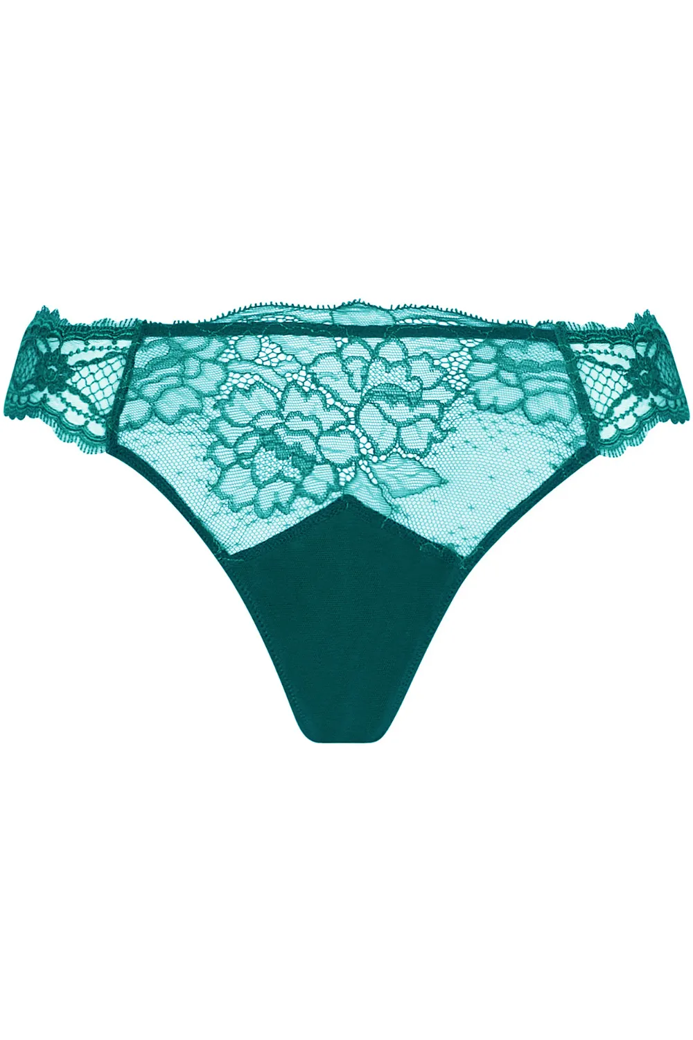 Sublime En Dentelle Thong Princess Green