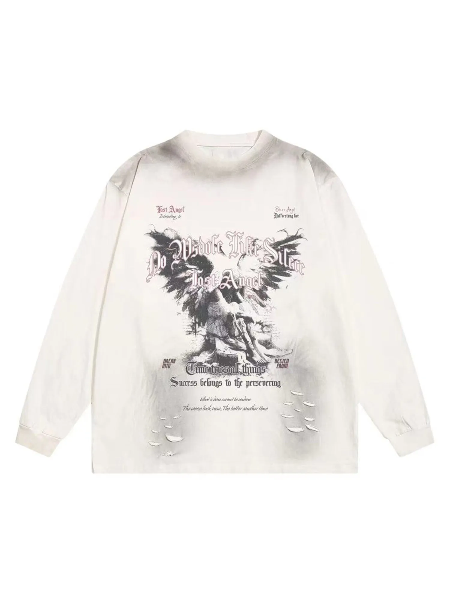 Thesupermade Printed Long-sleeved T-shirt