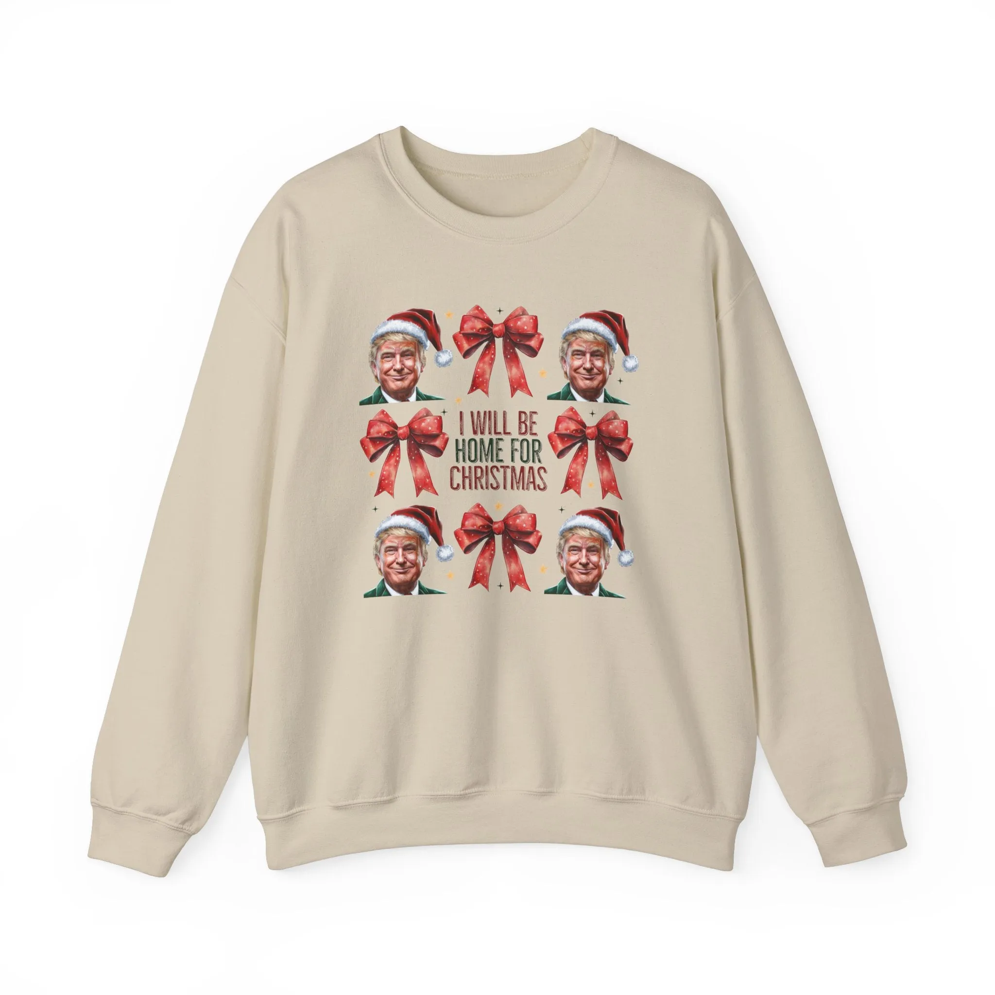 Trump Santa & Bow Coquette Sweatshirt