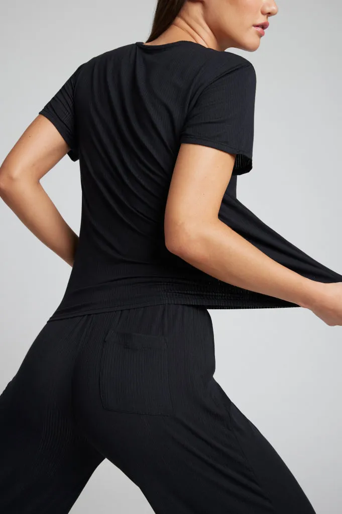 Whipped Boyfriend Tee in Black